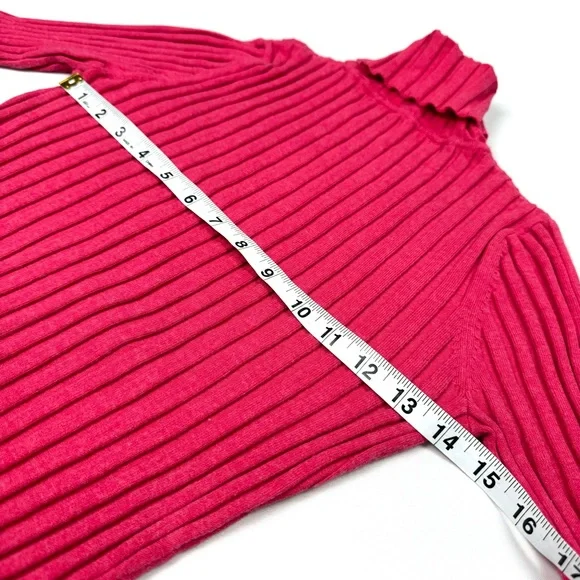 ATHLETA Demi Sleeve Organic Cotton Ribbed Knit Turtleneck - Picture 3 of 9